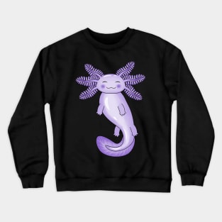 Purple Axolotl Crewneck Sweatshirt